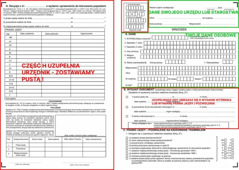 Jak prawidłowo wypełnić wniosek o prawo jazdy? Poradnik krok po kroku