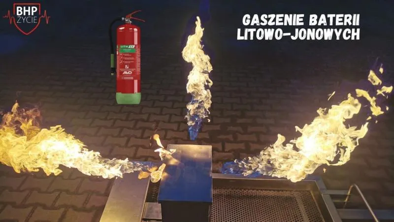 Pożar samochodu elektrycznego